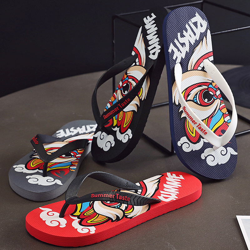 Chancletas de Dedo con León Danzante