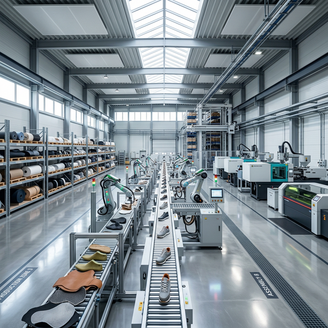 我们的高科技鞋类工厂
