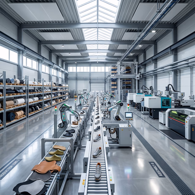我们的高科技鞋类工厂